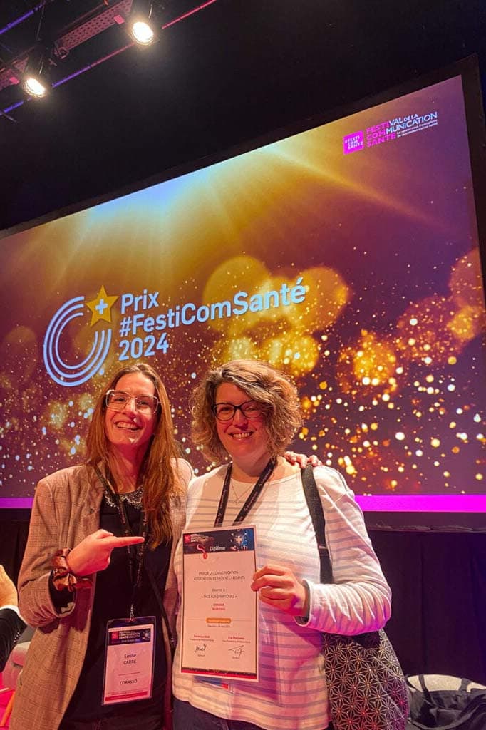 festival de la communication sante prix or face aux symptomes