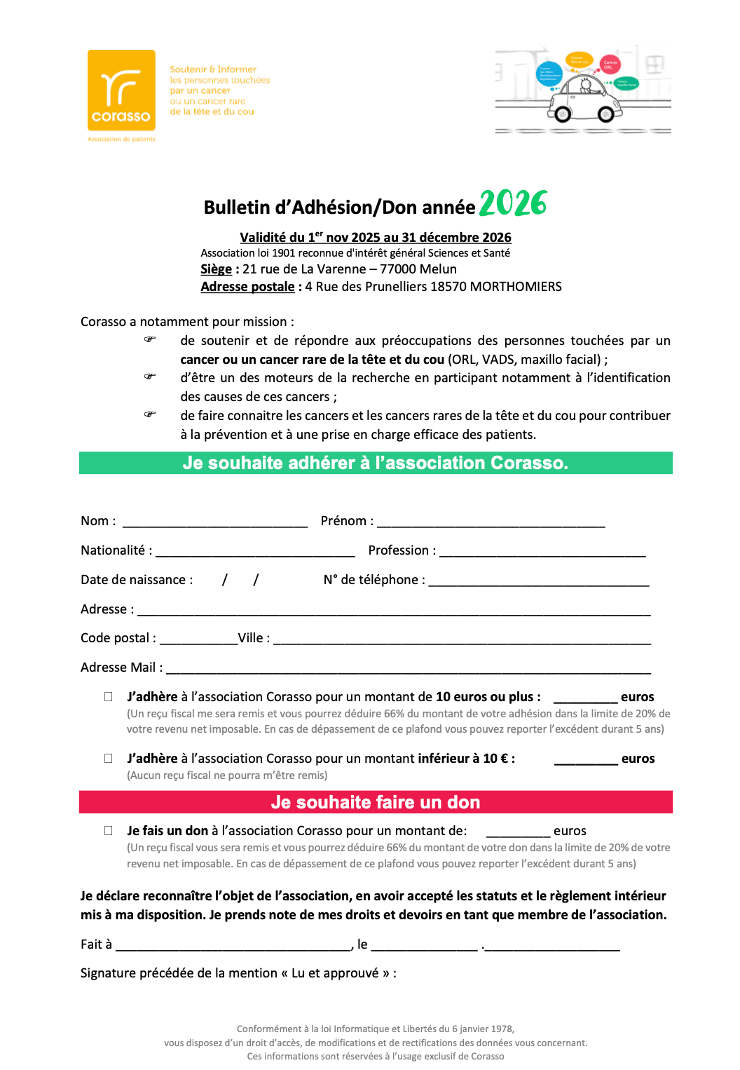 couverture bulletin adhesion 2026